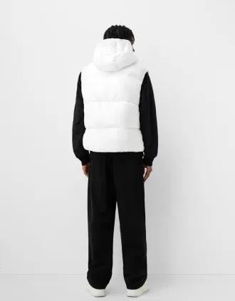 Hooded puffer vest