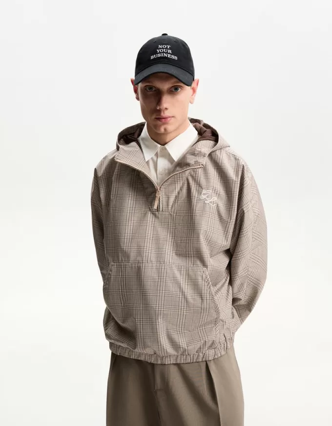 Hooded technical anorak jacket Hooded technical anorak jacket