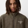 Houndstooth felt texture jacket Houndstooth felt texture jacket