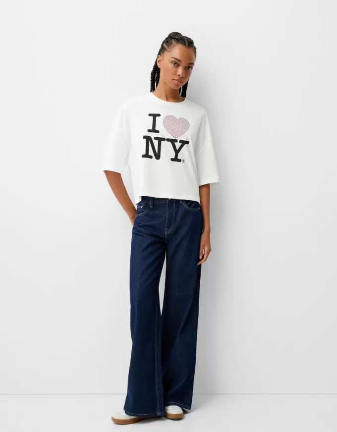I Love New York mid-length sleeve T-shirt I Love New York mid-length sleeve T-shirt