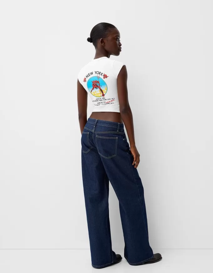 Iron Maiden cropped short sleeve T-shirt Iron Maiden cropped short sleeve T-shirt