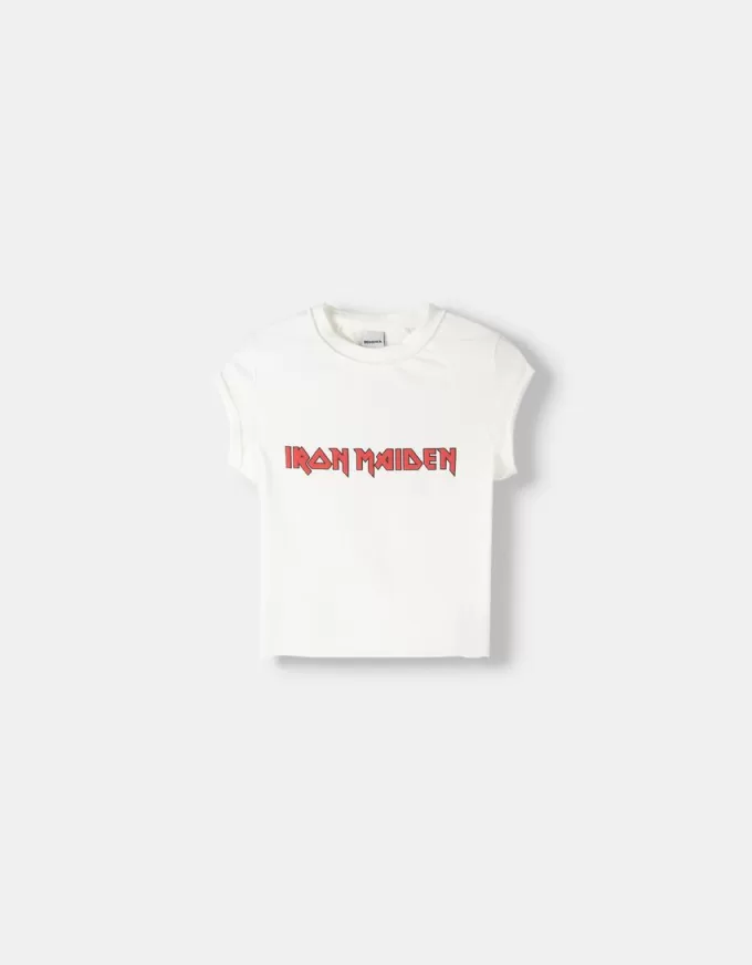 Iron Maiden cropped short sleeve T-shirt Iron Maiden cropped short sleeve T-shirt