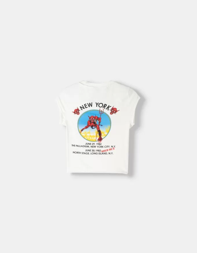 Iron Maiden cropped short sleeve T-shirt Iron Maiden cropped short sleeve T-shirt