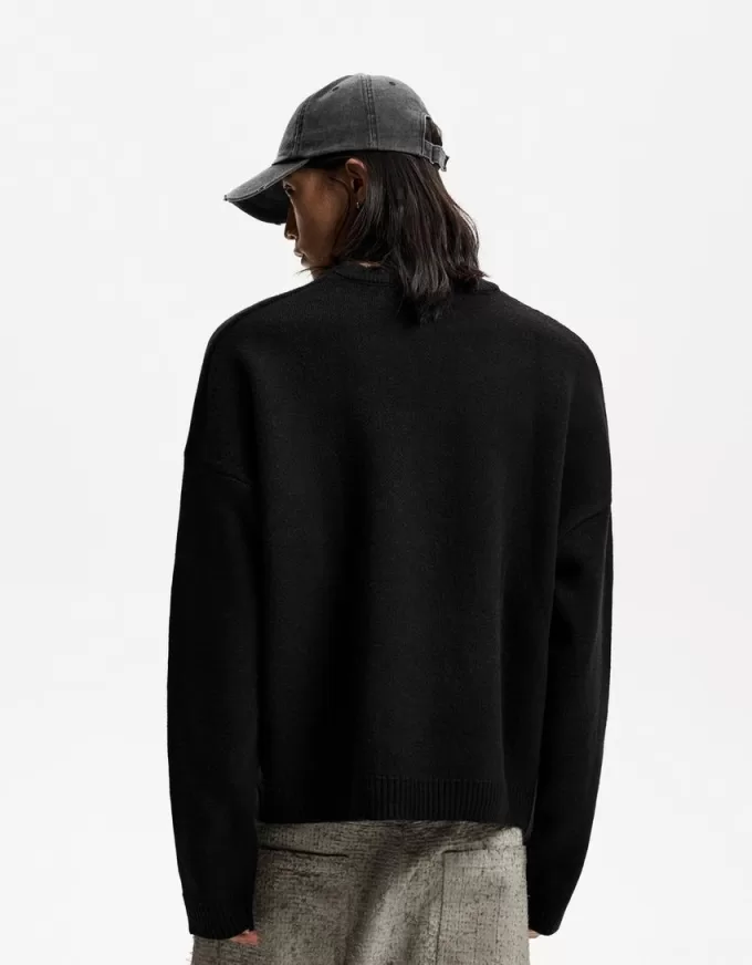 Jacquard boxy-fit sweater