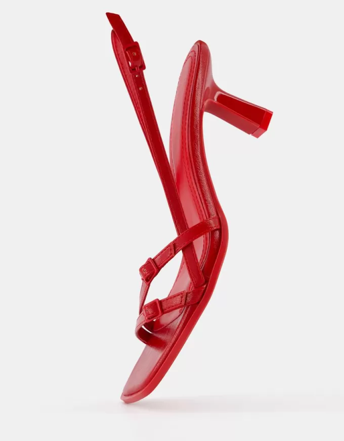 Kitten-heel sandals with buckles Kitten-heel sandals with buckles