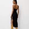 Knit midi dress with beading Knit midi dress with beading