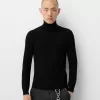 Knit turtleneck sweater