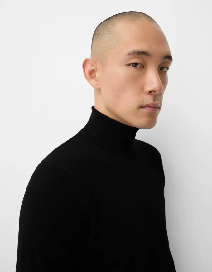 Knit turtleneck sweater