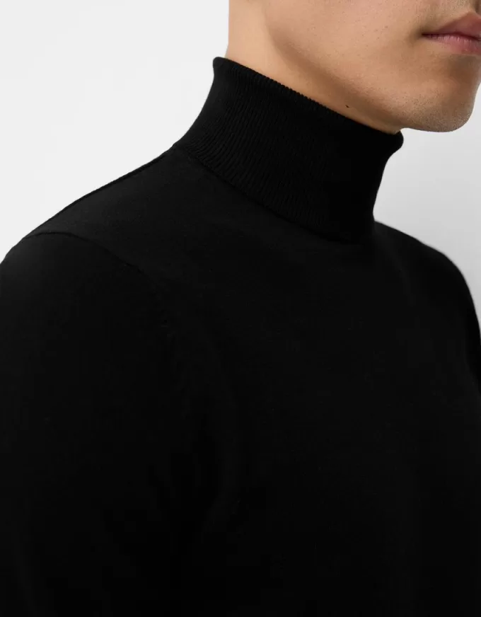 Knit turtleneck sweater