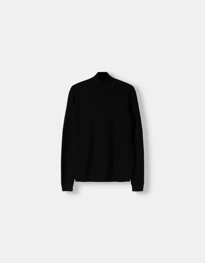 Knit turtleneck sweater