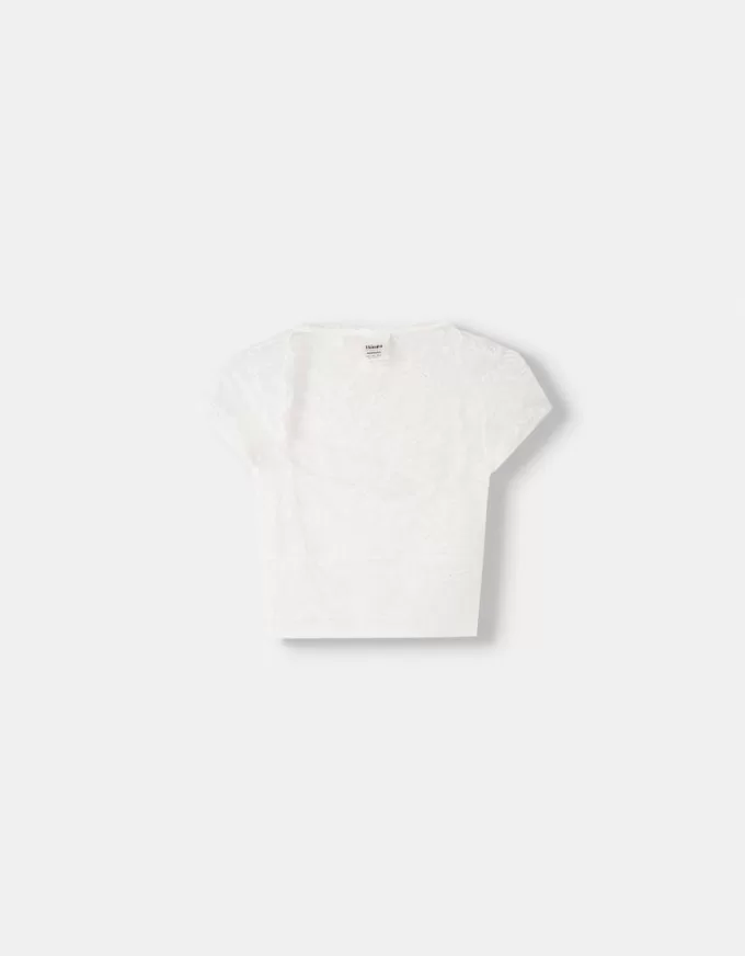 Lace short sleeve Disney Bambi T-shirt Lace short sleeve Disney Bambi T-shirt