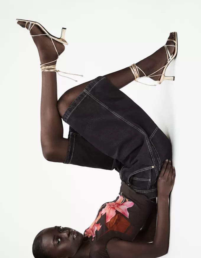 Lace-up kitten-heel sandals Lace-up kitten-heel sandals