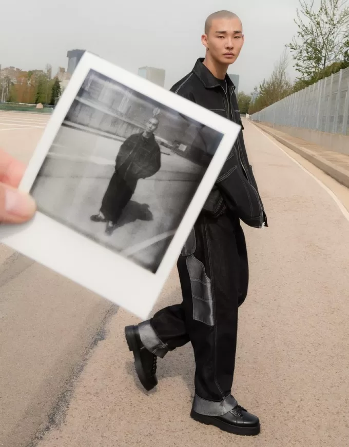 Lace-up track sole ankle boots Lace-up track sole ankle boots