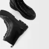 Lace-up track sole ankle boots Lace-up track sole ankle boots