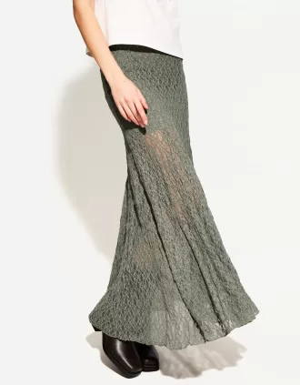 Lacy midi skirt
