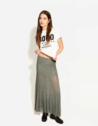 Lacy midi skirt