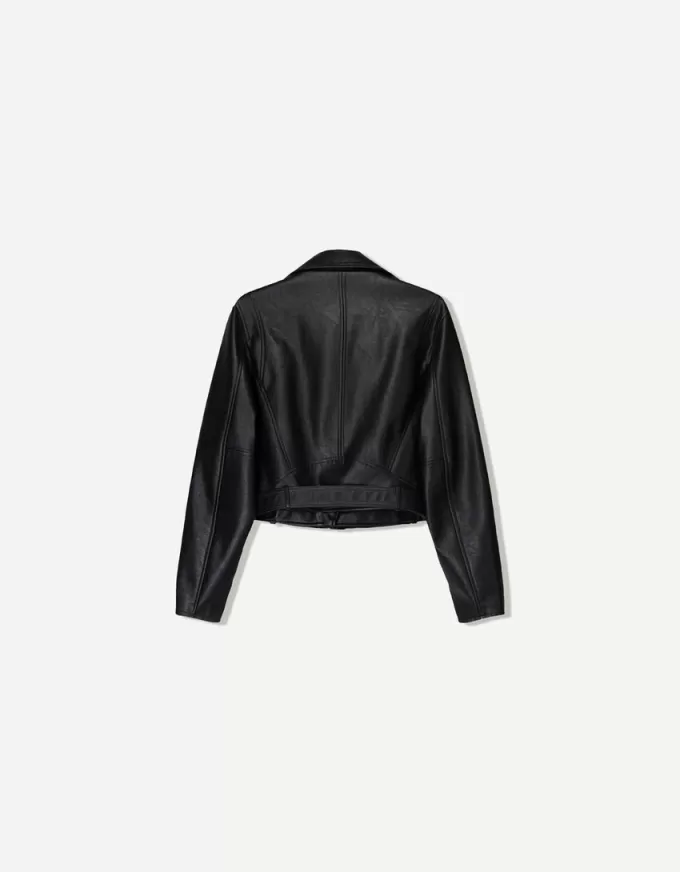 Leather effect biker jacket Leather effect biker jacket