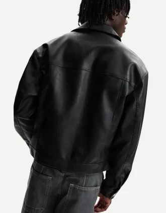 Leather effect jacket