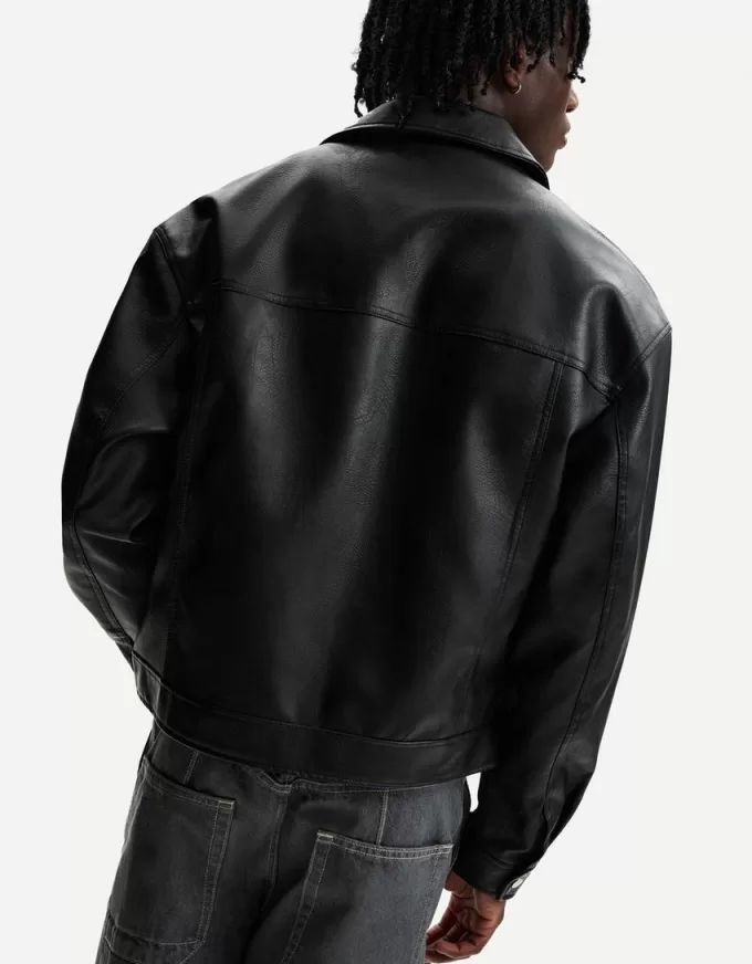 Leather effect jacket