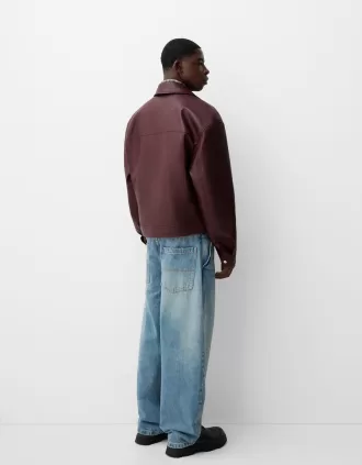 Leather effect jacket