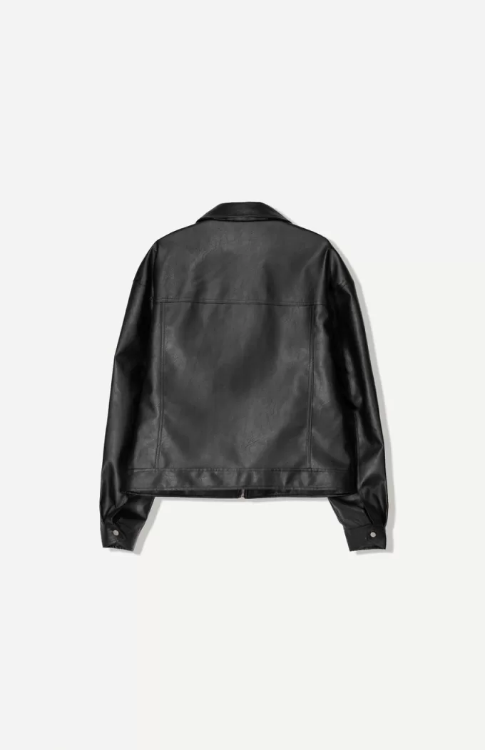 Leather effect jacket