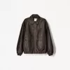 Leather effect jacket