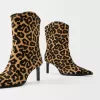 Leopard print LEATHER ankle boots Leopard print LEATHER ankle boots