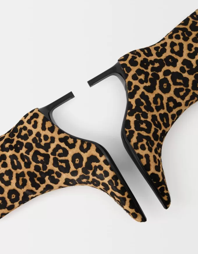 Leopard print LEATHER ankle boots Leopard print LEATHER ankle boots