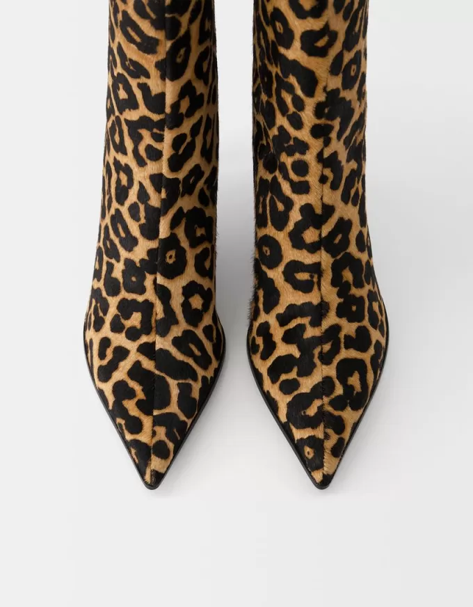 Leopard print LEATHER ankle boots Leopard print LEATHER ankle boots