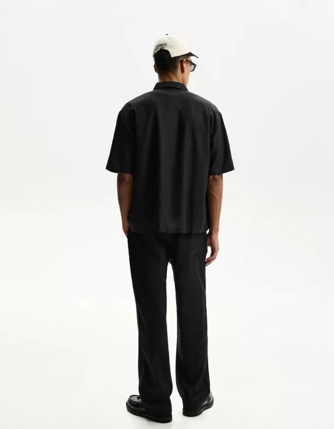 Linen blend wide-leg sweatpants Linen blend wide-leg sweatpants