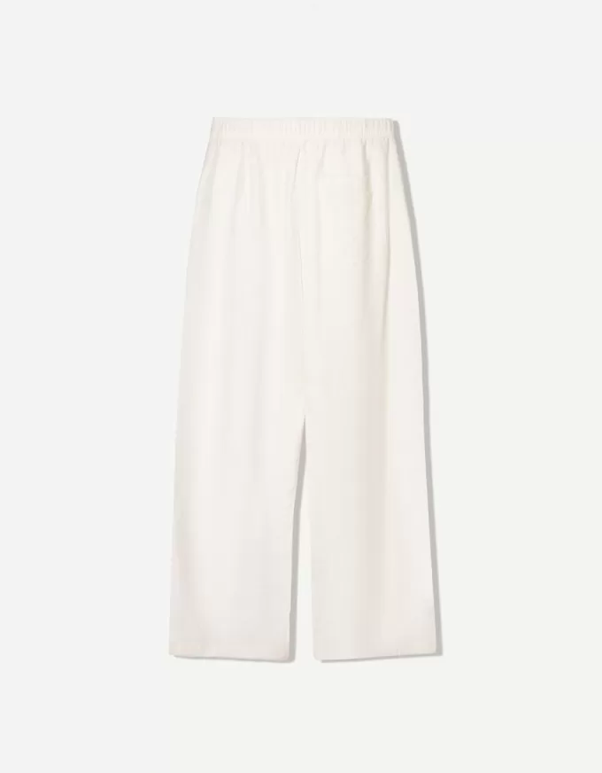 Linen blend wide-leg sweatpants Linen blend wide-leg sweatpants