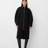 Long Manteco wool coat with puff sleeves Long Manteco wool coat with puff sleeves