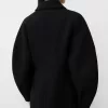 Long Manteco wool coat with puff sleeves Long Manteco wool coat with puff sleeves