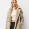 Long faux shearling coat Long faux shearling coat