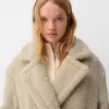 Long faux shearling coat Long faux shearling coat