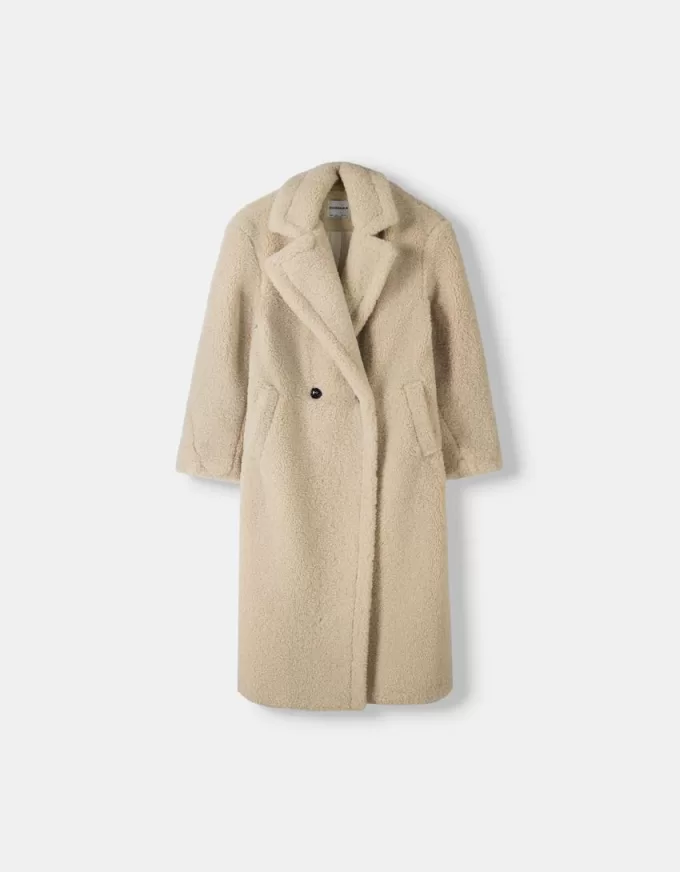 Long faux shearling coat Long faux shearling coat
