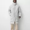 Long puffer coat with hood Long puffer coat with hood
