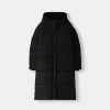 Long puffer coat with hood Long puffer coat with hood