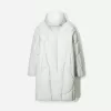 Long puffer coat with hood Long puffer coat with hood