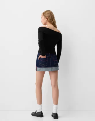 Long sleeve T-shirt with buttons