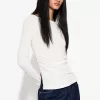 Long sleeve T-shirt with gathered detail Long sleeve T-shirt with gathered detail