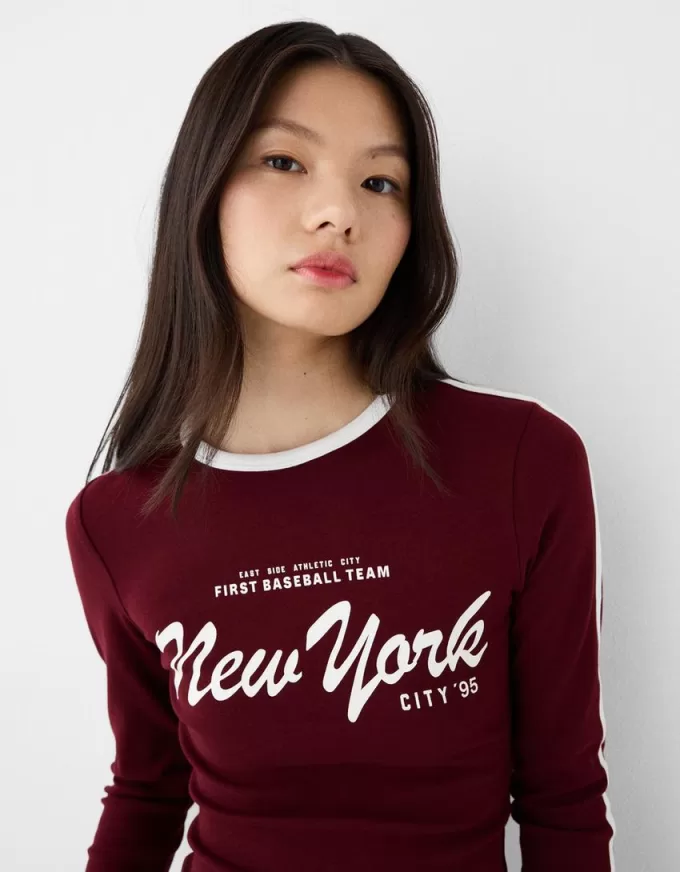 Long sleeve T-shirt with print