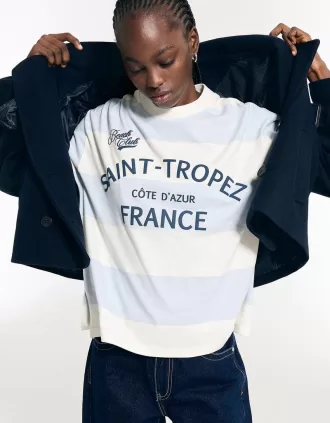 Long sleeve T-shirt with print