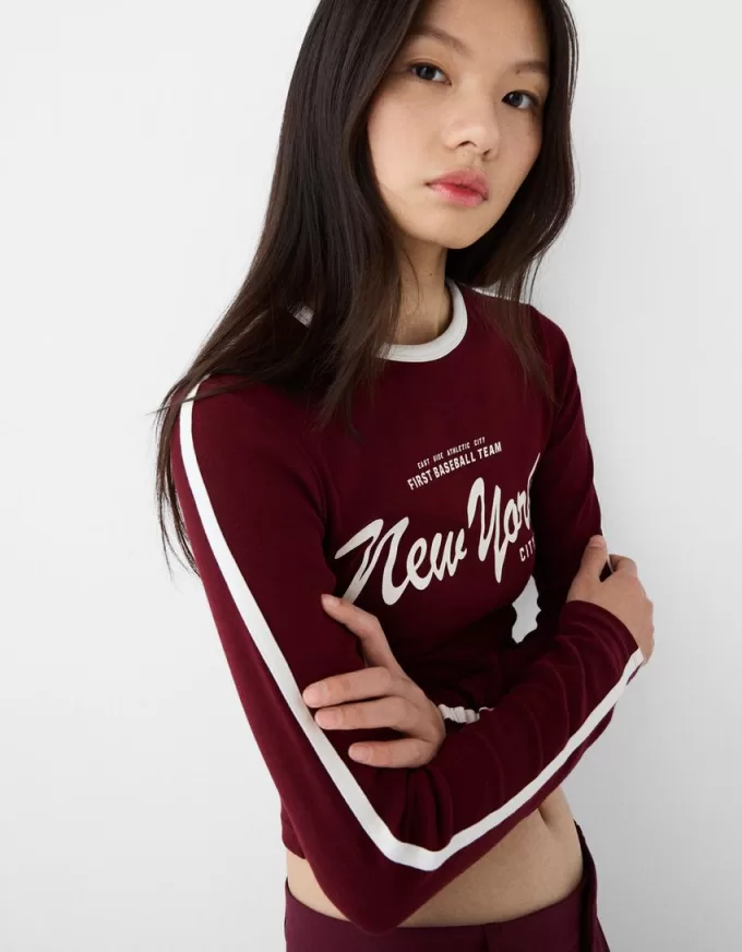 Long sleeve T-shirt with print