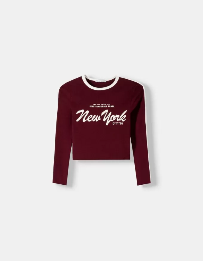 Long sleeve T-shirt with print