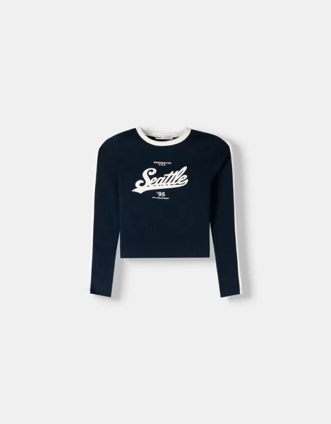 Long sleeve T-shirt with print