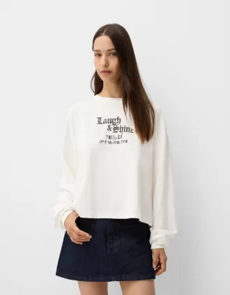 Long sleeve T-shirt with print