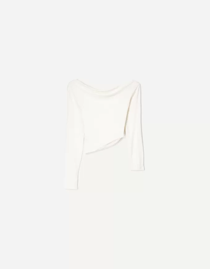 Long sleeve asymmetric T-shirt Long sleeve asymmetric T-shirt