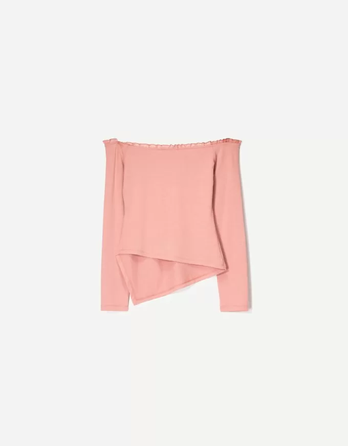 Long sleeve asymmetric T-shirt Long sleeve asymmetric T-shirt