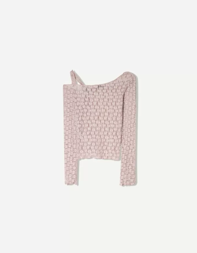 Long sleeve asymmetric T-shirt Long sleeve asymmetric T-shirt